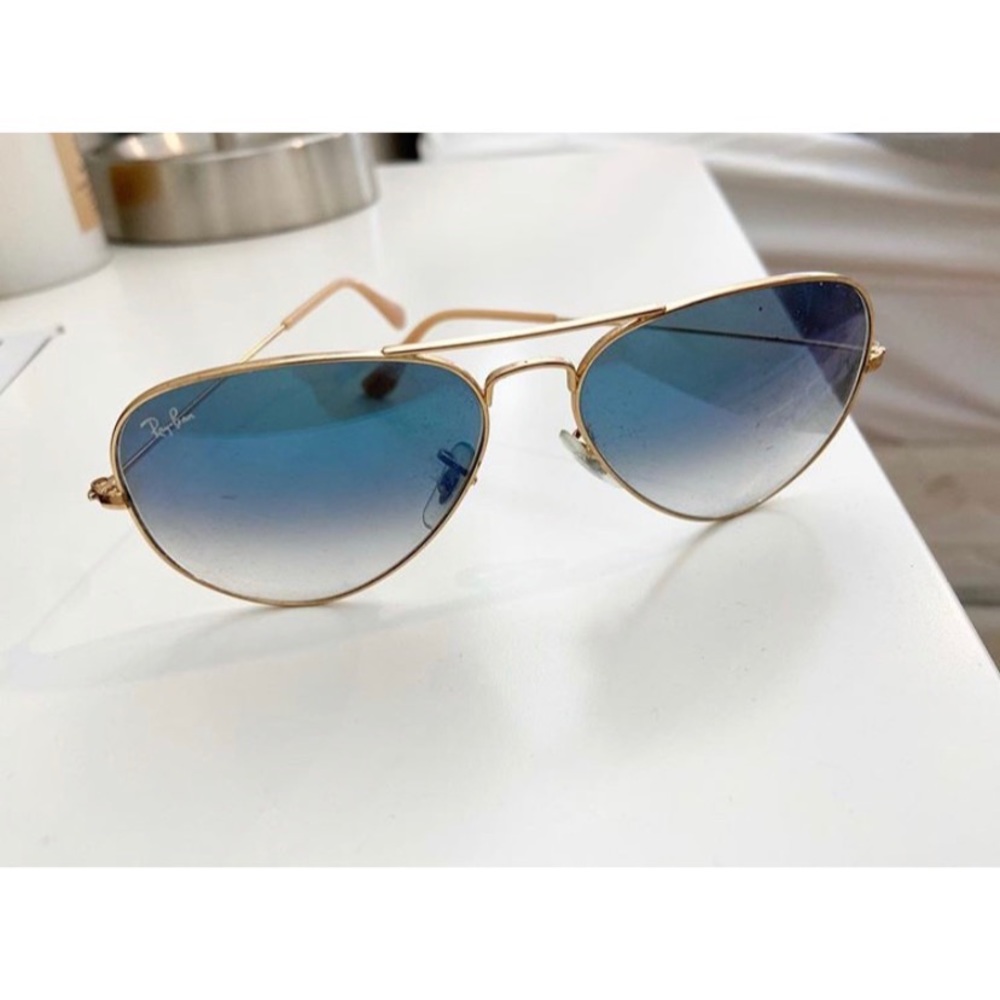 Blue/gold ombré Ray-Bans